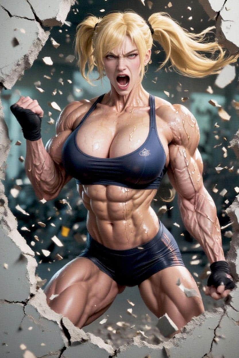 strong muscle woman ai chat